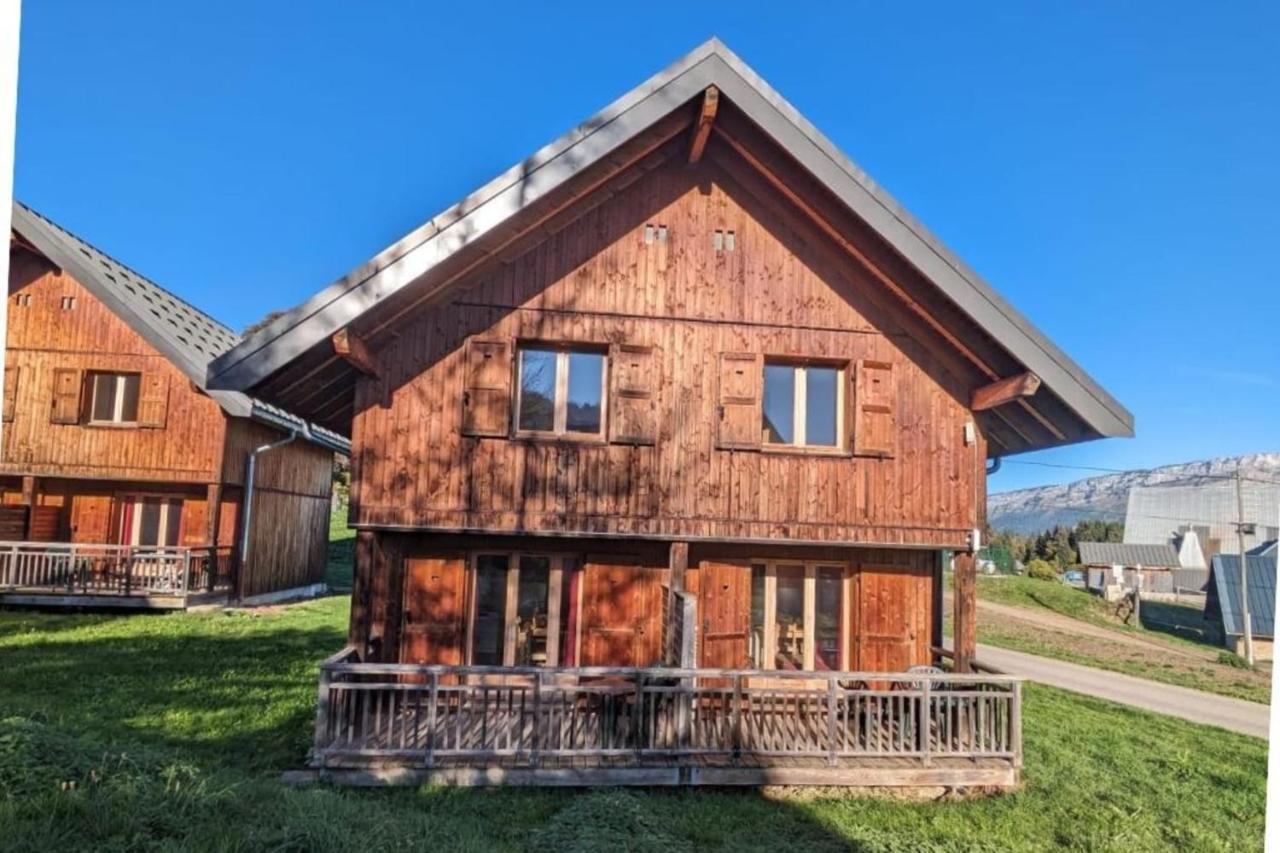 Chalet Moeki Acces Piscine Sauna Les Déserts Exteriör bild
