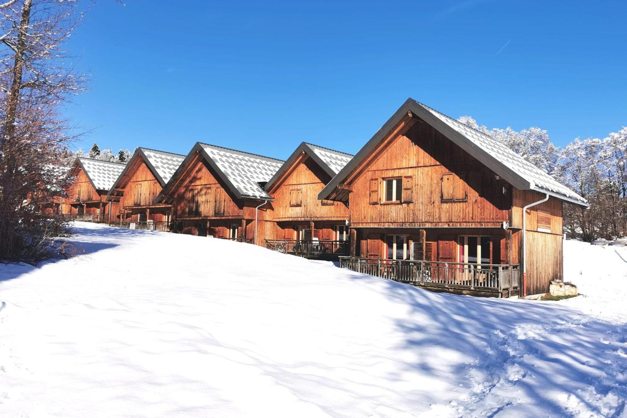 Chalet Moeki Acces Piscine Sauna Les Déserts Exteriör bild
